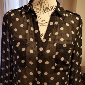 Old Navy Women Button-down Dress Shirt